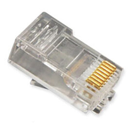 Flat Entry Stranded Modular Plug in 8P8C and 100 Pack