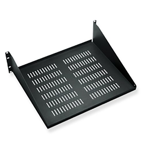 15" Deep Vented Single Sided Rack Shelf with 3 RMS