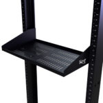10" Deep Single Sided Rack Shelf Vented with 2 RMS