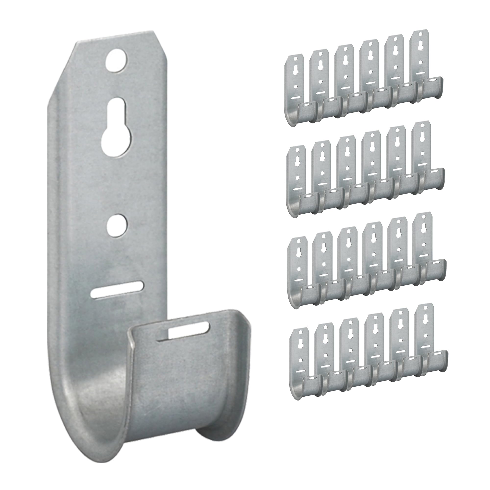 ICC Wall Mount J Hook 1 5/16” Without Retainer Clip - Galvanized Steel Cable Management Hooks for Structured Cabling - Rust-Resistant, ETL Listed, UL, EIA and TIA Compliant - 1 5/16 Inch 25-Pack