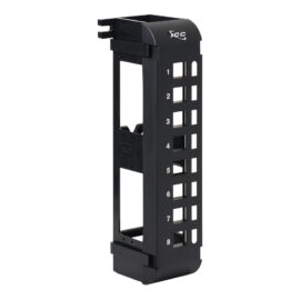 Blank Wall Mount Patch Panel with 8 Ports and Zero-U for EZ Style IC107BP8VB