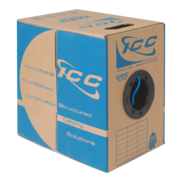 CAT5e Bulk Cable UTP Plenum ICCABP5EBL