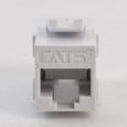 CAT5e RJ45 Keystone Coupler HD Style Front IC107C5EWH