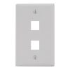 Classic Faceplate 2-Port Single Gang