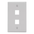 Classic Faceplate 2-Port Single Gang