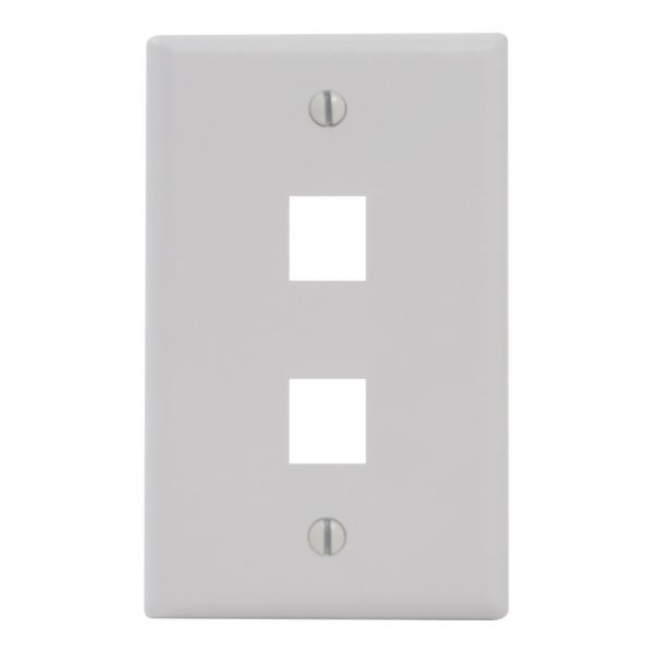 Classic Faceplate 2-Port Single Gang