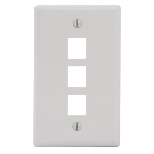 Classic Faceplate 3 Port Single Gang IC107F03WH