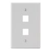 Classic Oversized Faceplate 2 Port IC107LF2WH