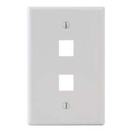 Classic Oversized Faceplate 2 Port IC107LF2WH