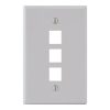 Classic Oversized Faceplate 3 Port IC107LF3WH
