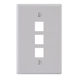 Classic Oversized Faceplate 3 Port IC107LF3WH