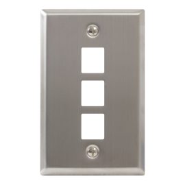 Classic Stainless Steel Faceplate 3 Port IC107SF3SS