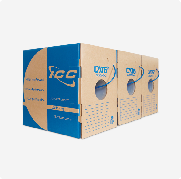 Boxes of CAT6e, CAT6, and CAT5e Bulk Cable
