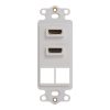 Decorex Insert 2 HDMI 2 Ports IC107DDHWH