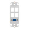 Decorex Insert VGA Connector 4 Ports IC107DR4WH