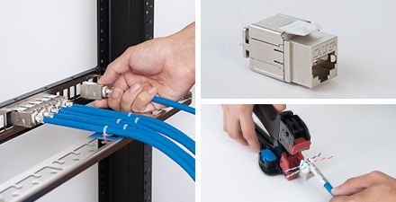 CAT6A FTP Keystone Patch Panel Features
