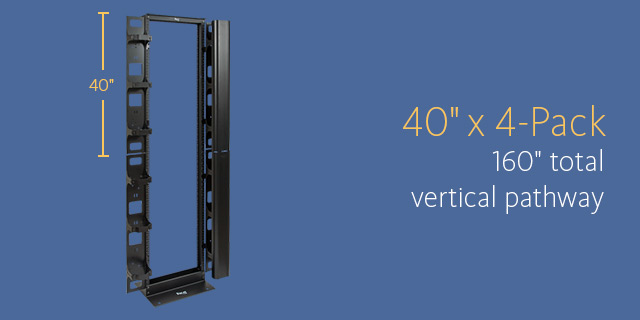 40 inch x 4-Pack, 160 inches total vertical pathway