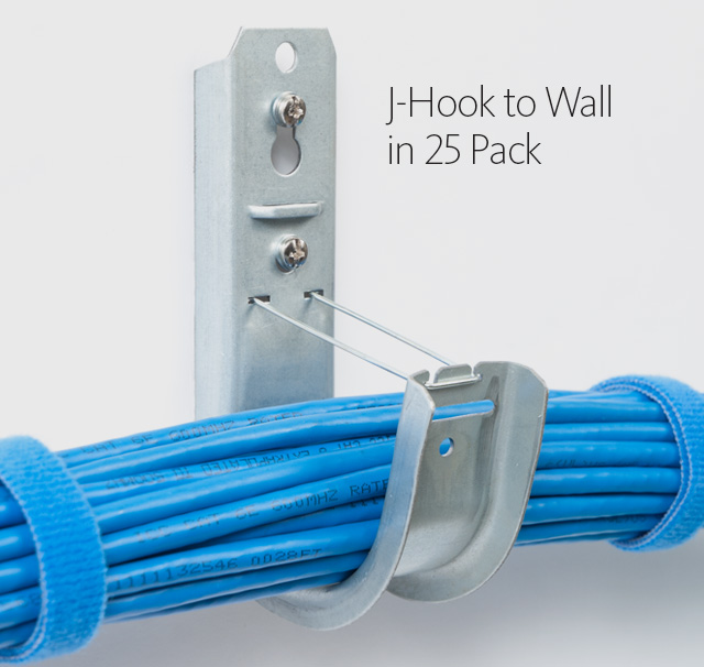 J-Hook to Wall in 25 Pack