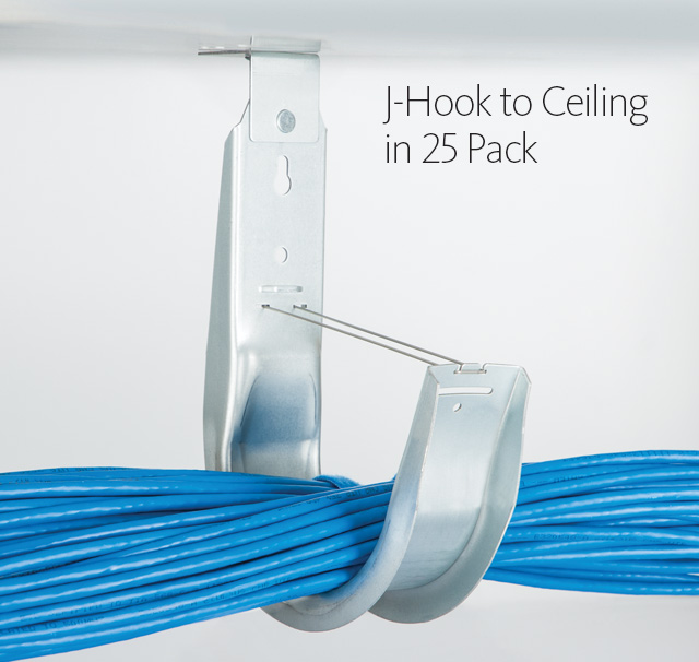 J-Hook to Ceiling in 25 Pack