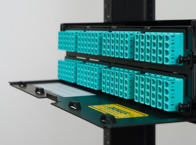 Image of High Density Fiber Optic Enclosure with 8 Panels and 2 RMS