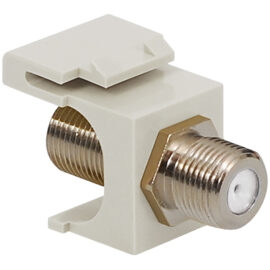 F-Type Keystone Jack with 2 GHz Nickel Plated Connector for HD Style