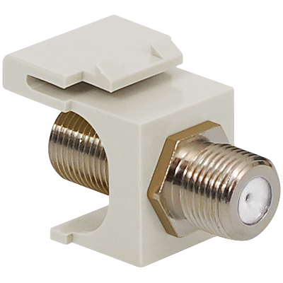 F-Type Keystone Jack with 2 GHz Nickel Plated Connector for HD Style