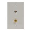 Faceplate 6P6C Screw Terminals F-Type IC630E6GWH