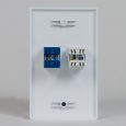 Faceplate IDC RJ-11 6P6C RJ-45 Cat5e Data Back ICRDSV05WH