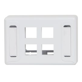 Furniture Universal Faceplate 4 Ports IC108UF4WH