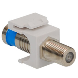 F-Type Compression Modular Jack with Nickel Plated Connector in HD Style