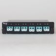 icfc12ml1g-lc-mpo-fiber-optic-lgx-cassette-aqua-multimode-adapters-12-om3-fibers-front
