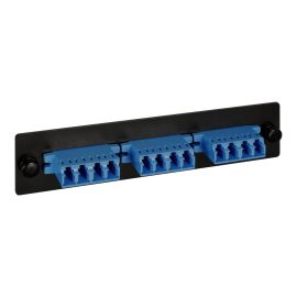 LGX Adapter Panel 3 Quad LC Blue ICFOPL16BK