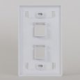 Station ID Faceplate 2 Ports Single Gang Back IC107S02WH
