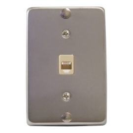 Telephone Faceplate Stainless Steel 6P6C IC630DA6SS