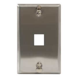 Telephone Stainless Steel Faceplate 1 Port IC107FFWSS