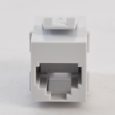 Voice RJ45 Keystone Coupler Pin 1-1 HD Style Front IC107C6RWH