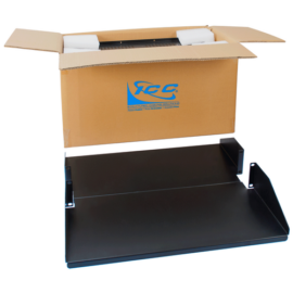 20" Deep Double Sided Rack Shelf Solid with 2 RMS in 2 Pack