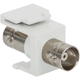BNC Keystone Jack for 75 Ohm with Nickel Plated Connector for HD Style