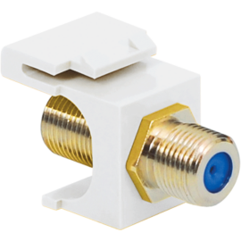 F-Type Keystone Jack with 3 GHz Gold Plated Connector for HD Style