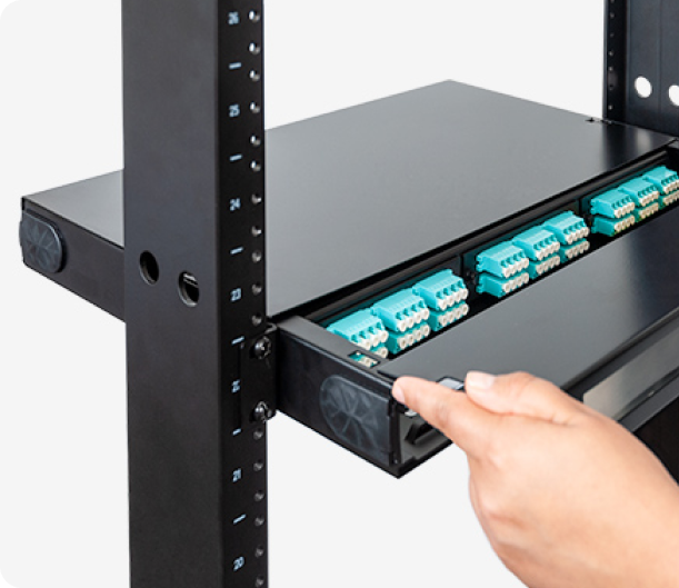 Fiber Optic Enclosure with LC-LC Adapter Panels
