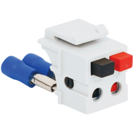Audio Speaker Connector with Patented Front Push Buttons for HD Style