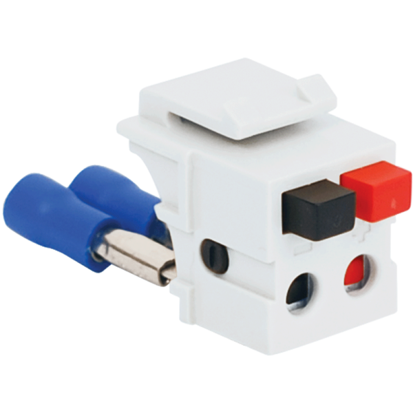 Audio Speaker Connector with Patented Front Push Buttons for HD Style
