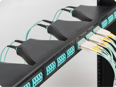 Plug and Play 1 RMS Fiber Optic Blank Patch Panel with 4 Cassette Slots